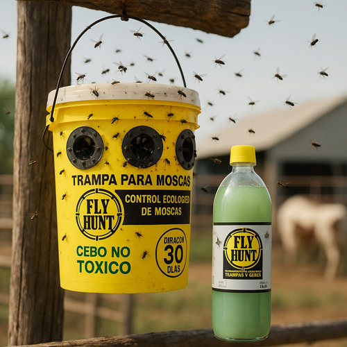 Fly hunt trampa para moscas